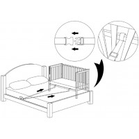 Кроватка Верес Монако (цвет: бело-серый) 