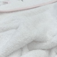 Рушник-куточок ТМ Маленька Соня "Зайчик білий" (80*100 см)