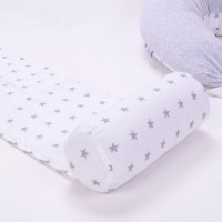Подушка для годування Baby Veres Comfort Lux Velour stars grey (200*75)