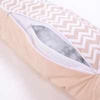 Подушка для годування Baby Veres Comfort Long Velour zigzag beige (170*52)
