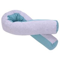 Подушка для годування Baby Veres Comfort Long Velour grey-tiffany (170*52)