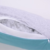 Подушка для годування Baby Veres Comfort Long Velour grey-tiffany (170*52)