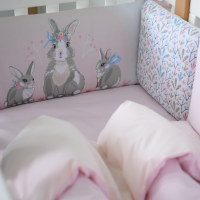 Постільний комплект Baby Veres Summer Bunny pink New (6 од.)