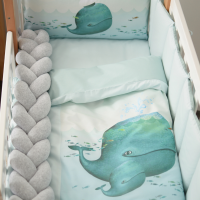 Постільний комплект Baby Veres Menthol whale New (6 од.)