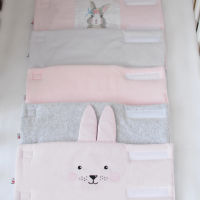 Комплект Фенс-бампер 6 од. Baby Veres "Summer Bunny pink"