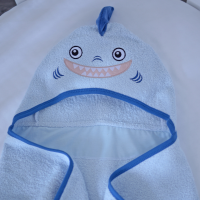 Рушник-куточок після купання Baby Veres "Shark blue" (80*120 см)