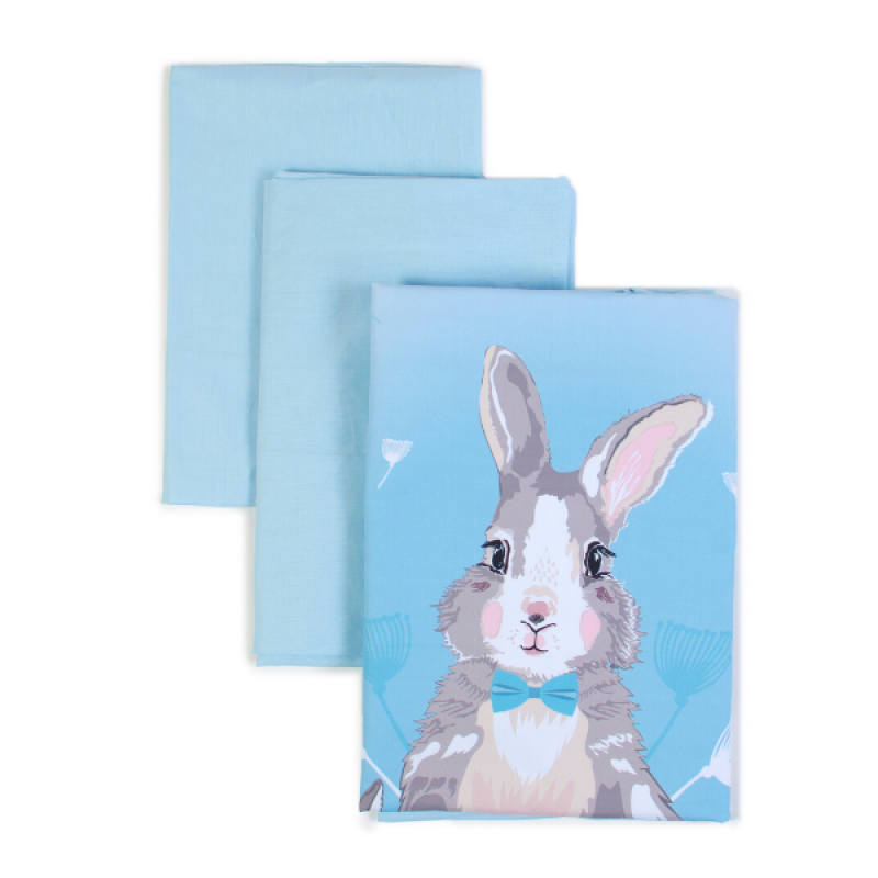 Змінний постільний комплект Baby Veres "Summer Bunny blue" (3 од.)